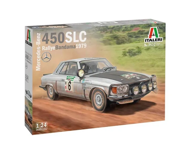 italeri-mercedes-benz-450-slc-rally-bandama-79-maquette-voiture-1-24-monter image 1