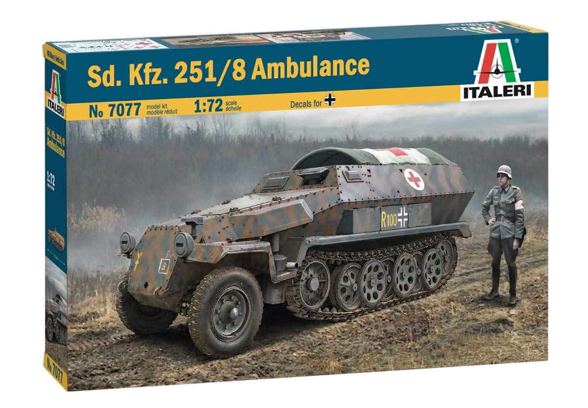 italeri-sd-kfz-251-8-ambulance-ww2-maquette-militaire-7077s image 1
