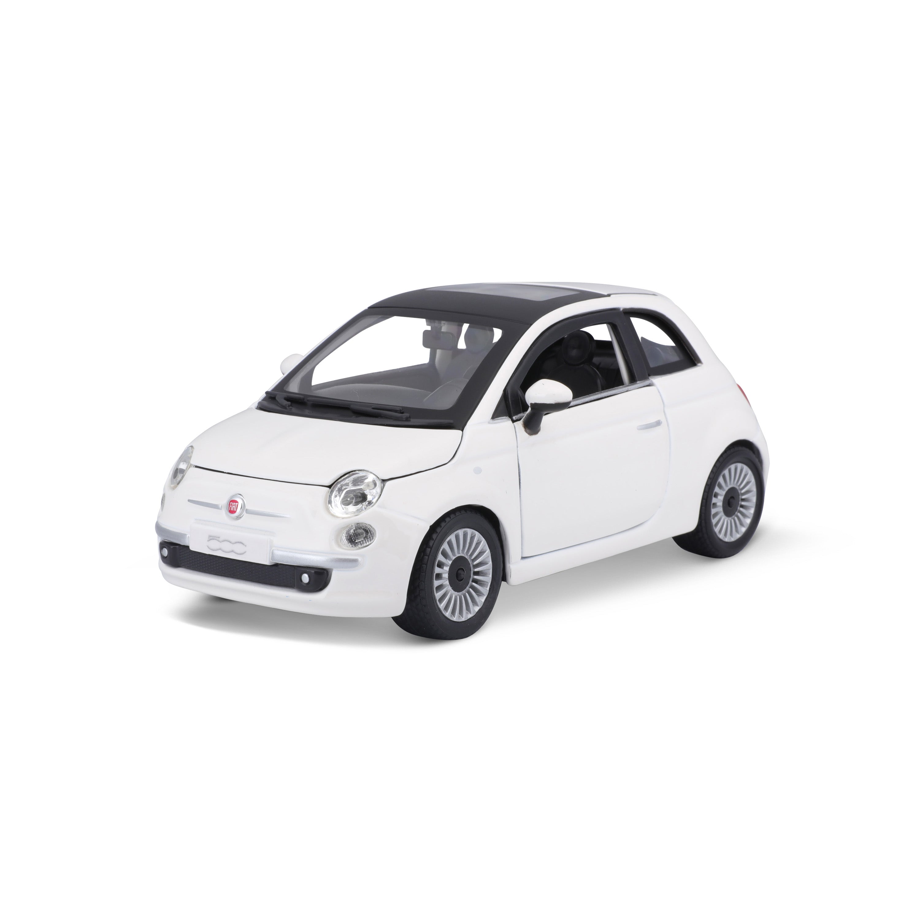 bburago-fiat-500-2007-1-24-street-fire-blanche image 1