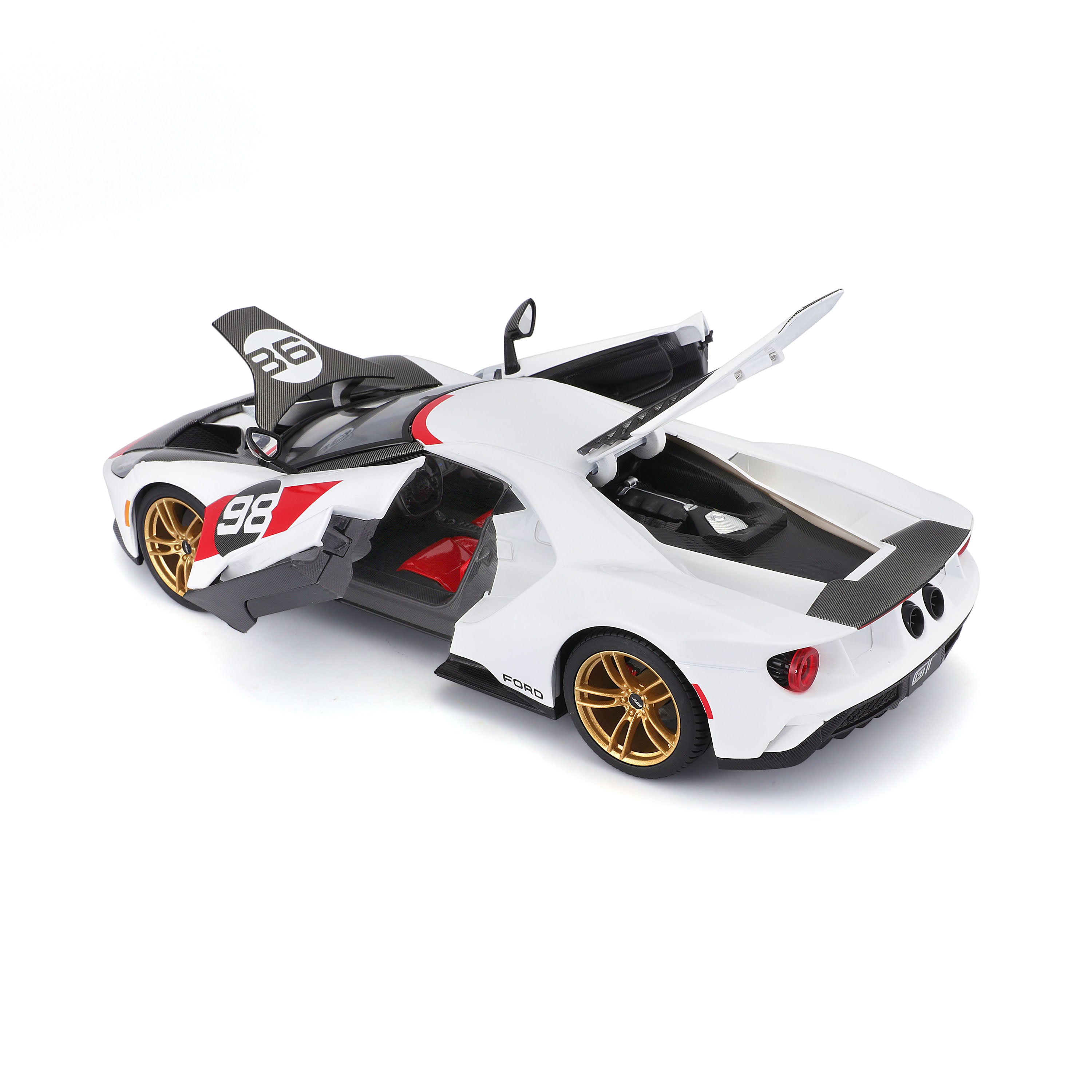 bburago-ford-gt-2021-heritage-edition-n-98-1-18-miniature-diecast image 8