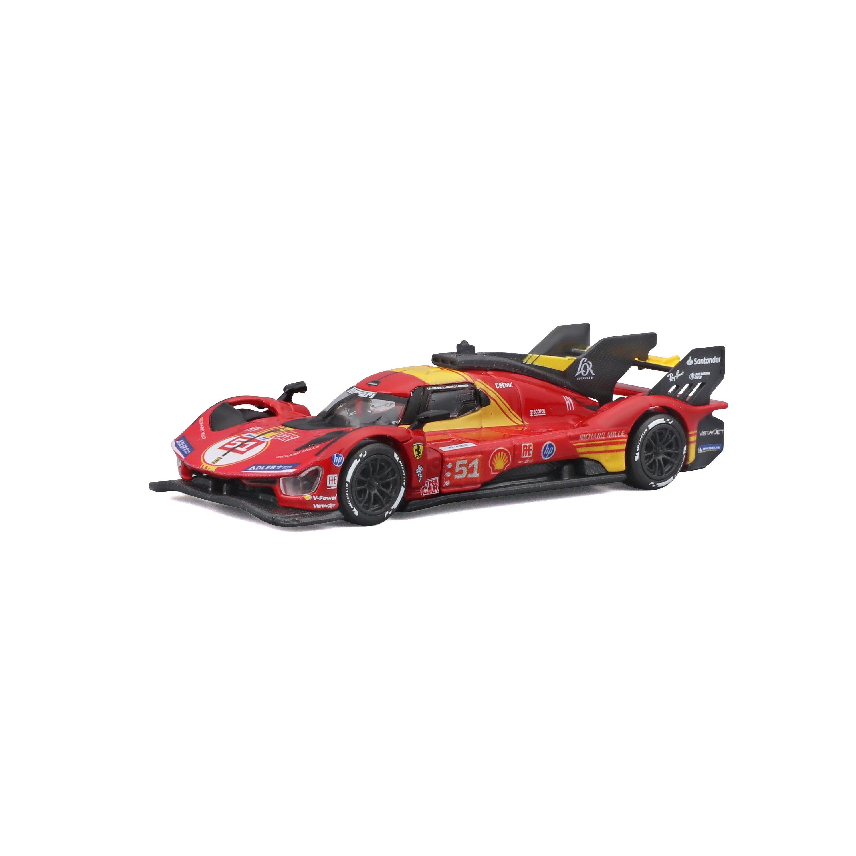 bburago-ferrari-499p-51-wec-2024-hypercar-miniature-1-64-avec-vitrine image 3