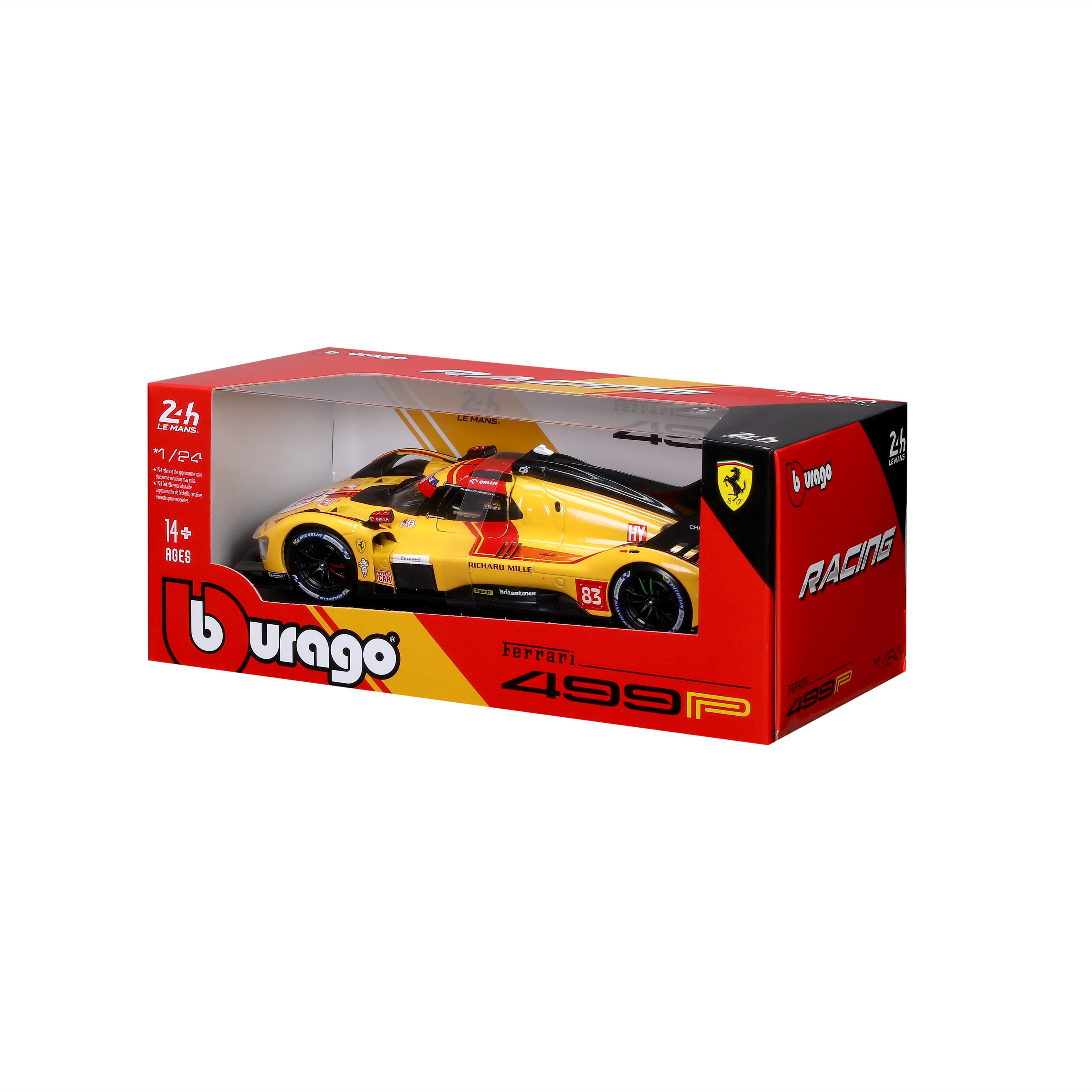 bburago-ferrari-499p-83-champion-le-mans-2025-hypercar-1-24 image 8