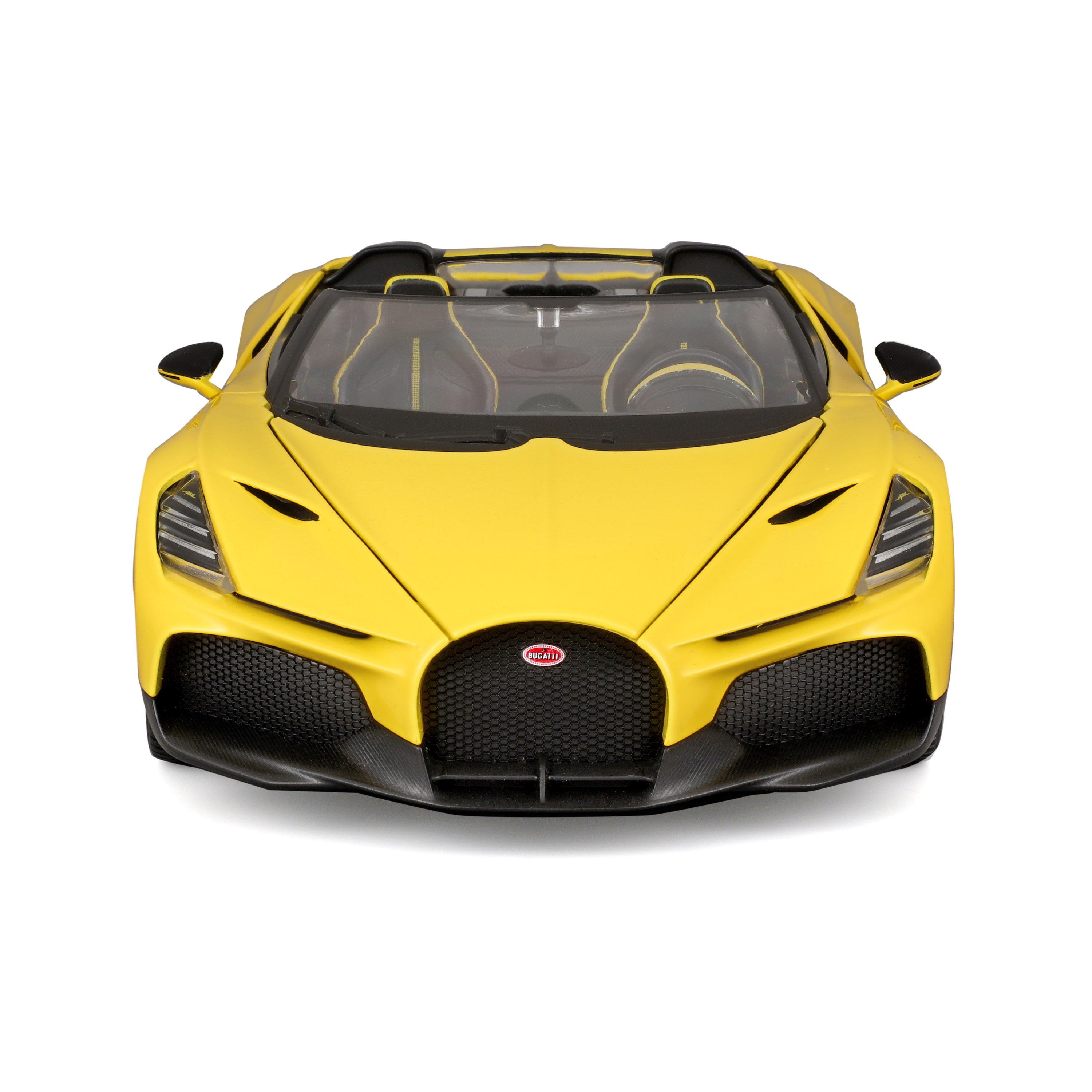 bburago-bugatti-w16-mistral-roadster-jaune-voiture-1-18-die-cast image 3