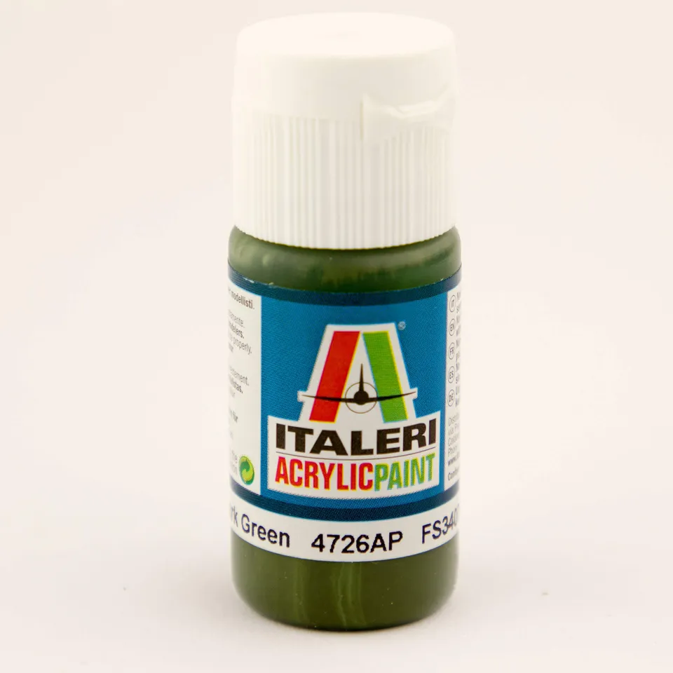 italeri-peinture-acrylique-dark-green-mat-20-ml-r-f-4726 image 1