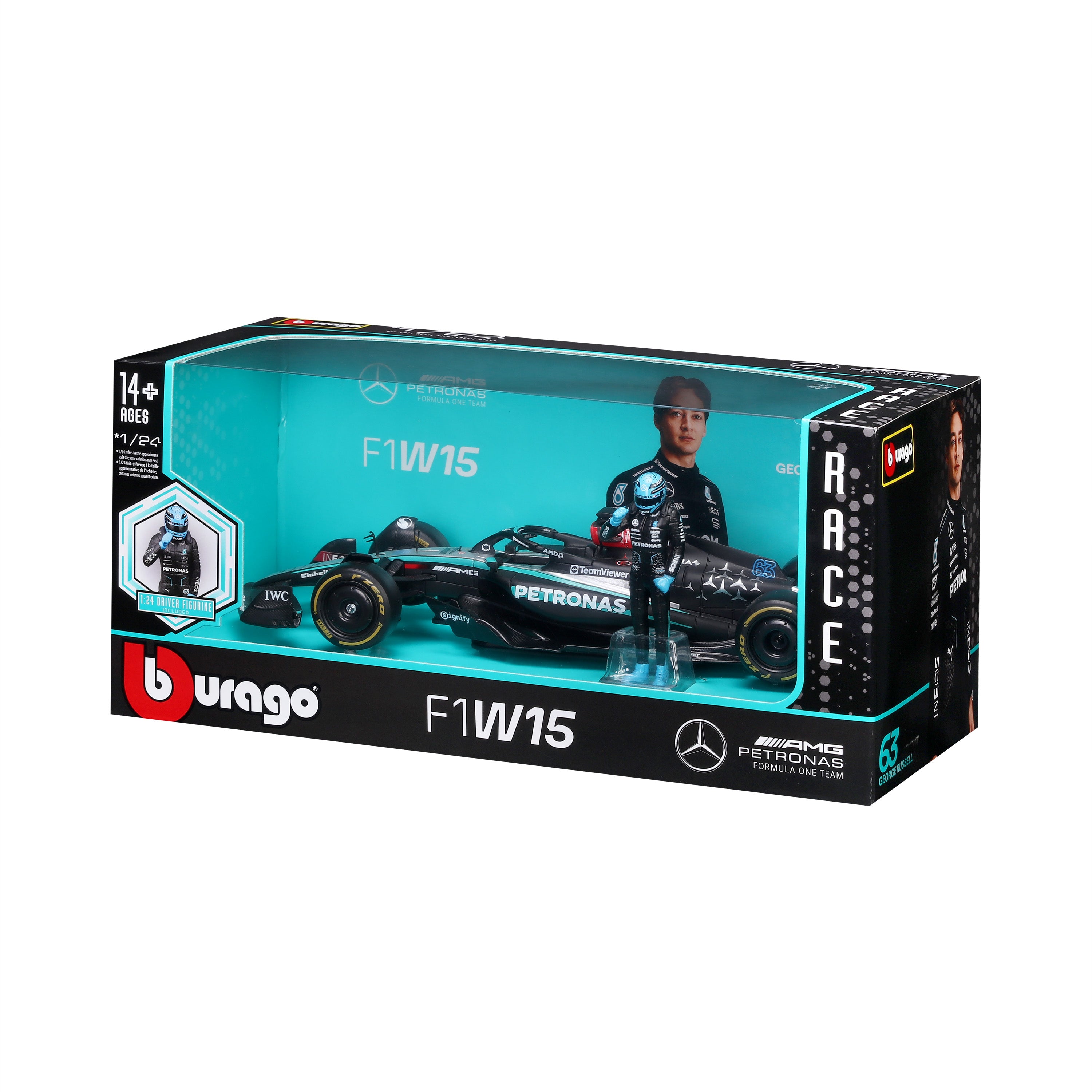 bburago-mercedes-amg-w15-e-performance-2024-63-russell-1-24-avec-pilote image 8