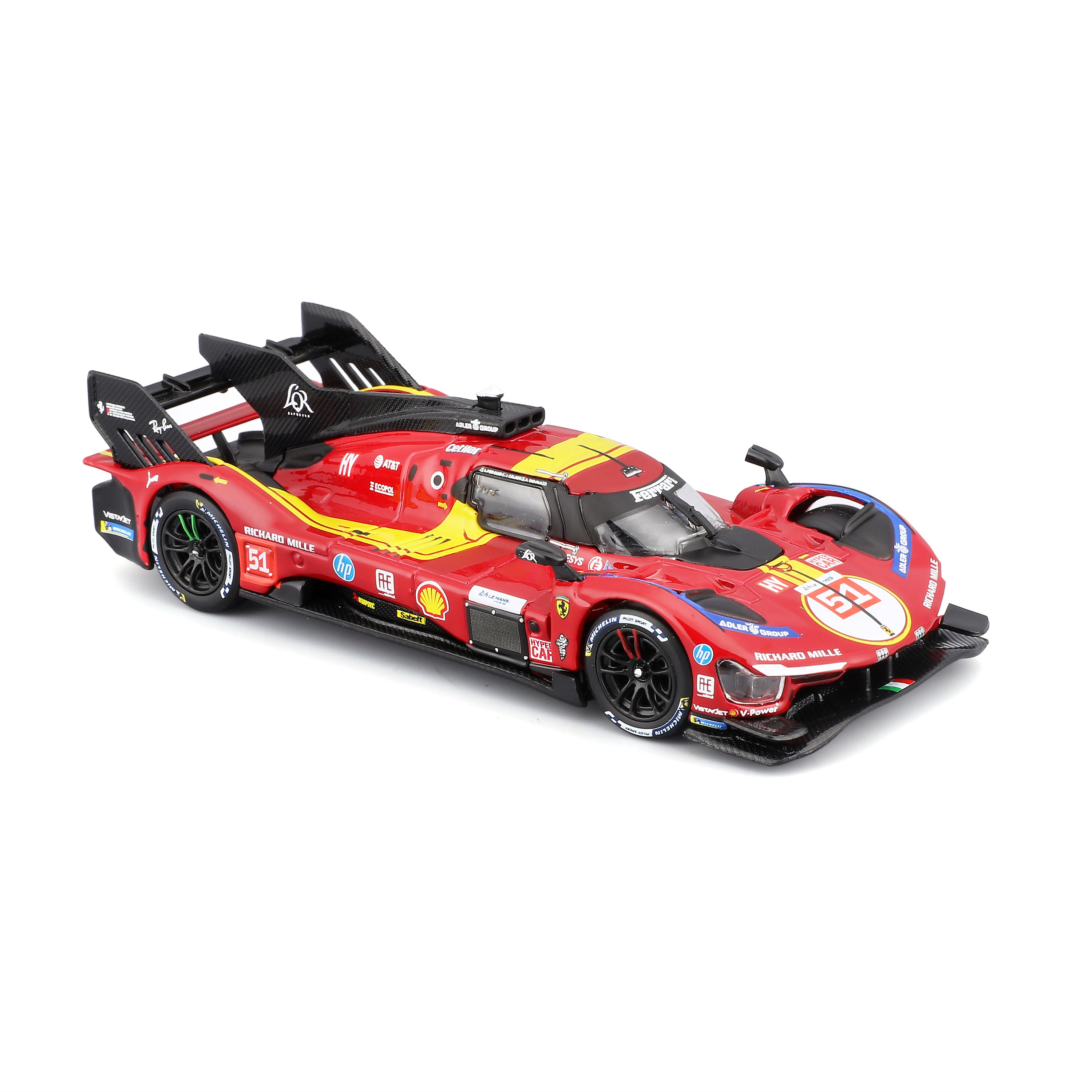 bburago-ferrari-499p-n-51-le-mans-2025-lmh-1-43-avec-vitrine image 7