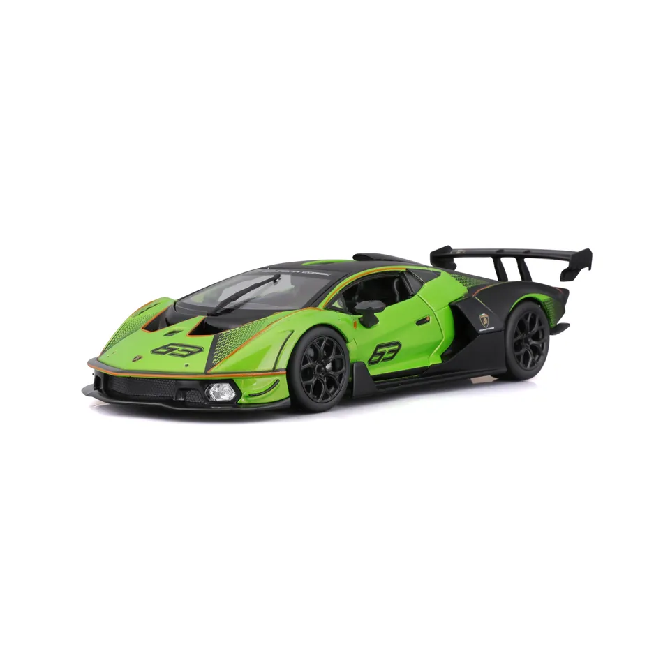 bburago-lamborghini-essenza-scv12-1-24-race-miniature-diecast-vert-et-noir image 1