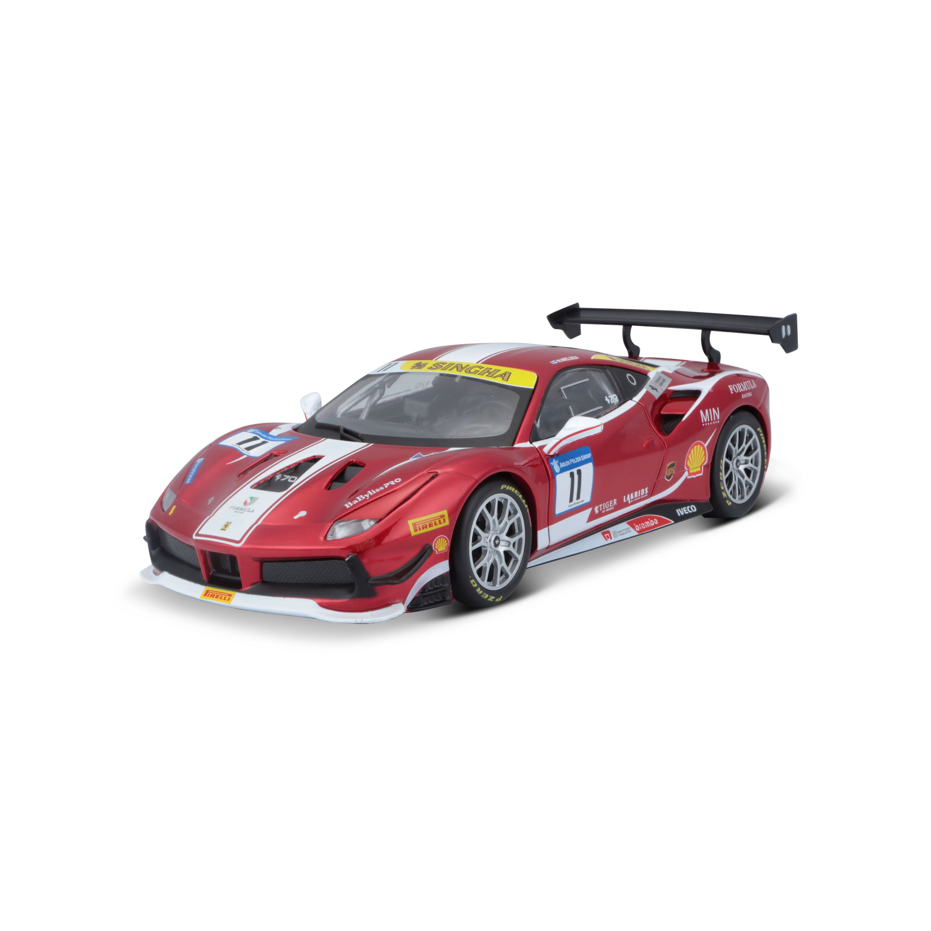 bburago-ferrari-488-challenge-formula-racing-2017-1-24-diecast-portes-ouvrantes image 1