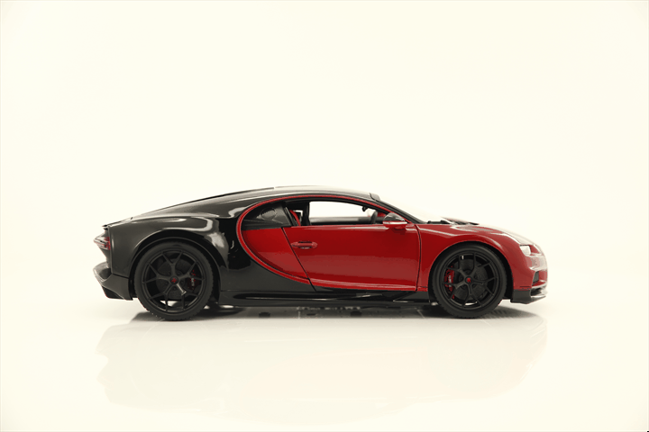 bburago-bugatti-chiron-sport-1-18-supercar-miniature-diecast-rouge-et-noir image 3