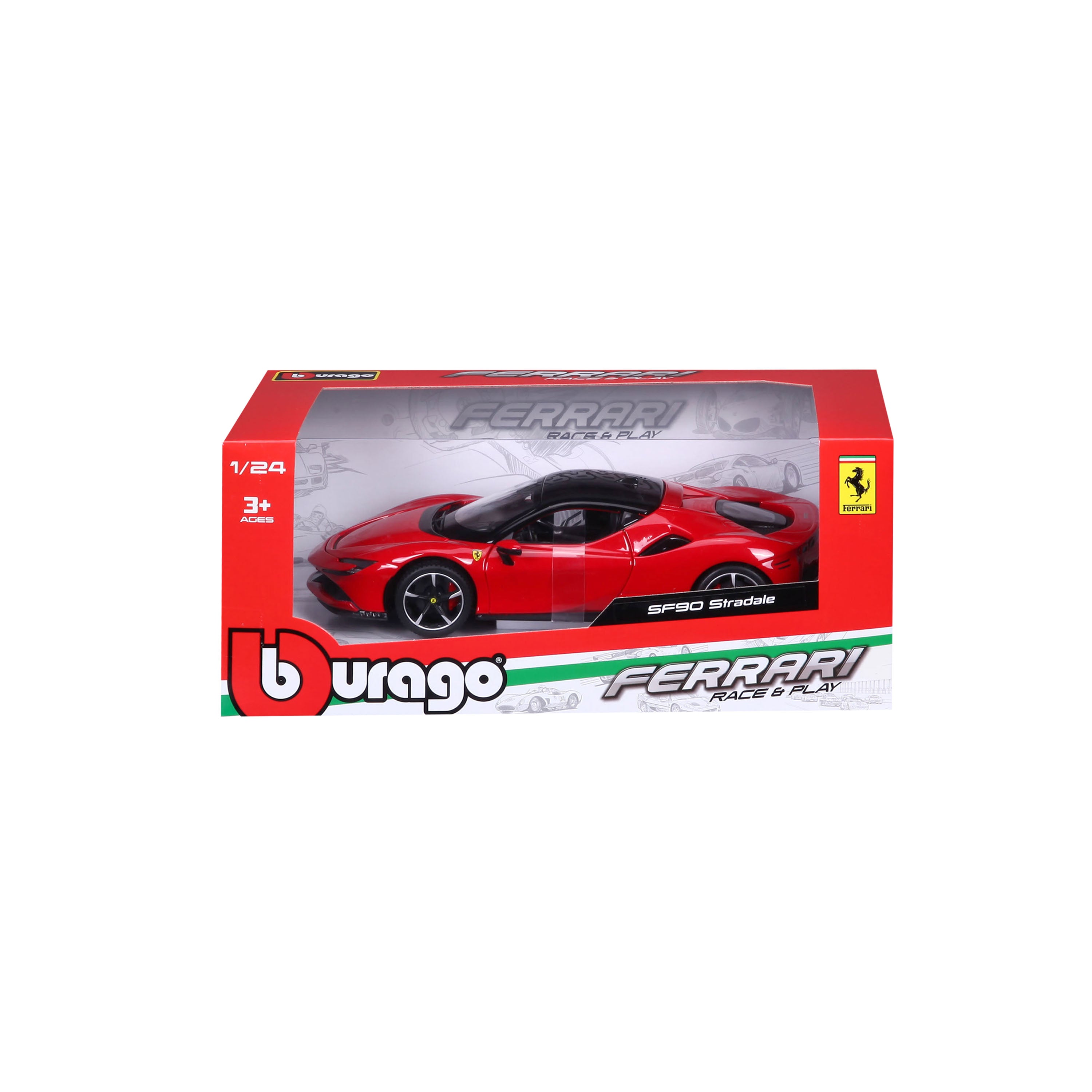 bburago-ferrari-sf90-stradale-supercar-miniature-1-24-portes-ouvrantes image 2