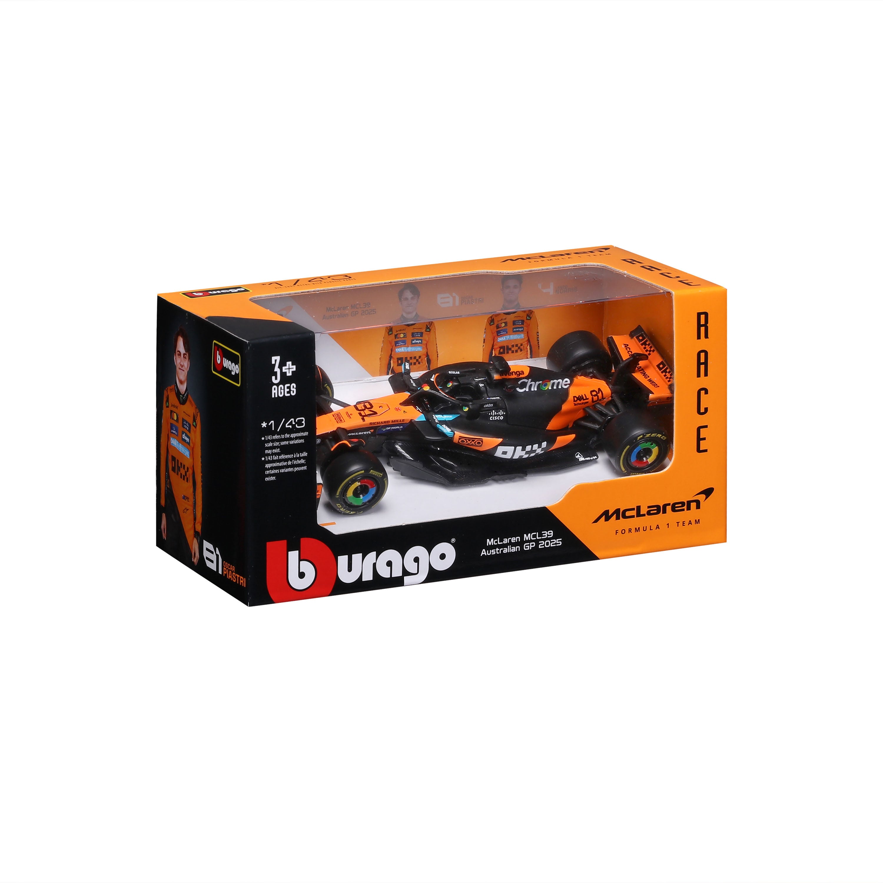 bburago-mclaren-f1-mcl39-2025-81-oscar-piastri-1-43 image 2