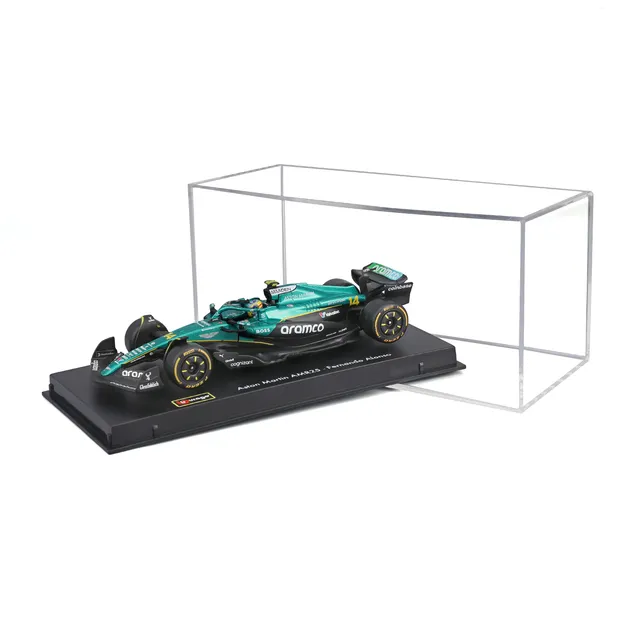 bburago-aston-martin-amr25-2025-14-alonso-1-43-casque-vitrine image 1