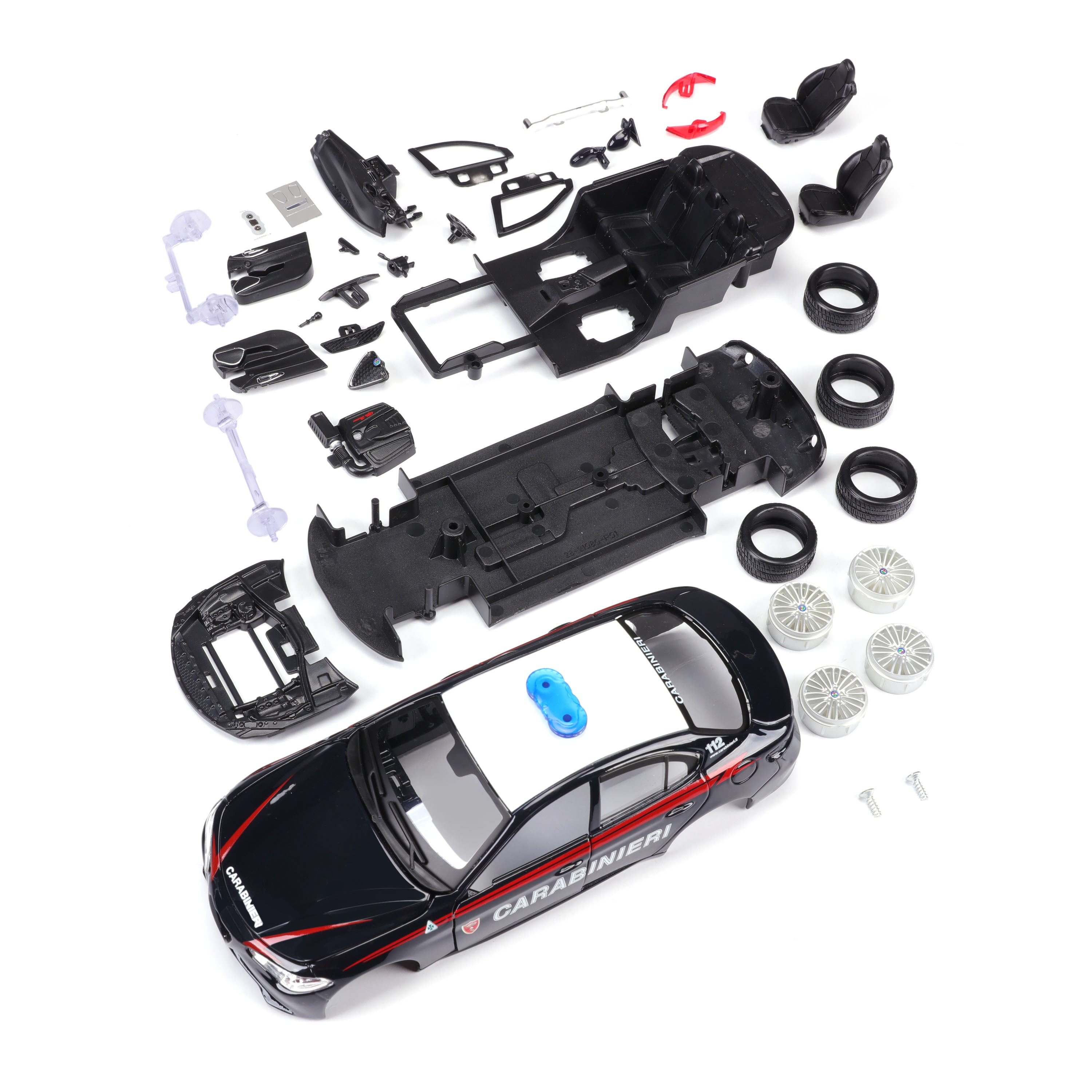 bburago-alfa-romeo-giulia-carabinieri-1-24-kit-de-montage-36-pi-ces image 6