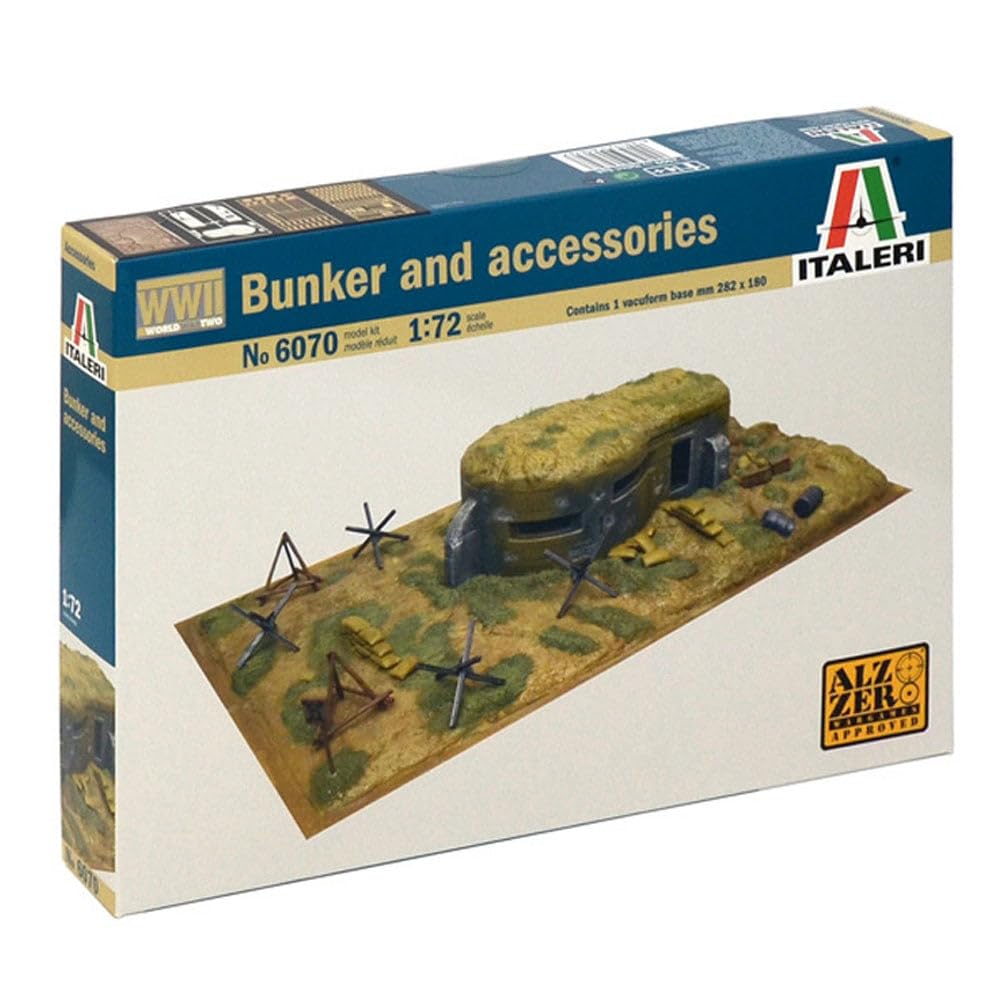 italeri-bunker-et-accessoires-i6070-1-72-maquette-diorama image 1