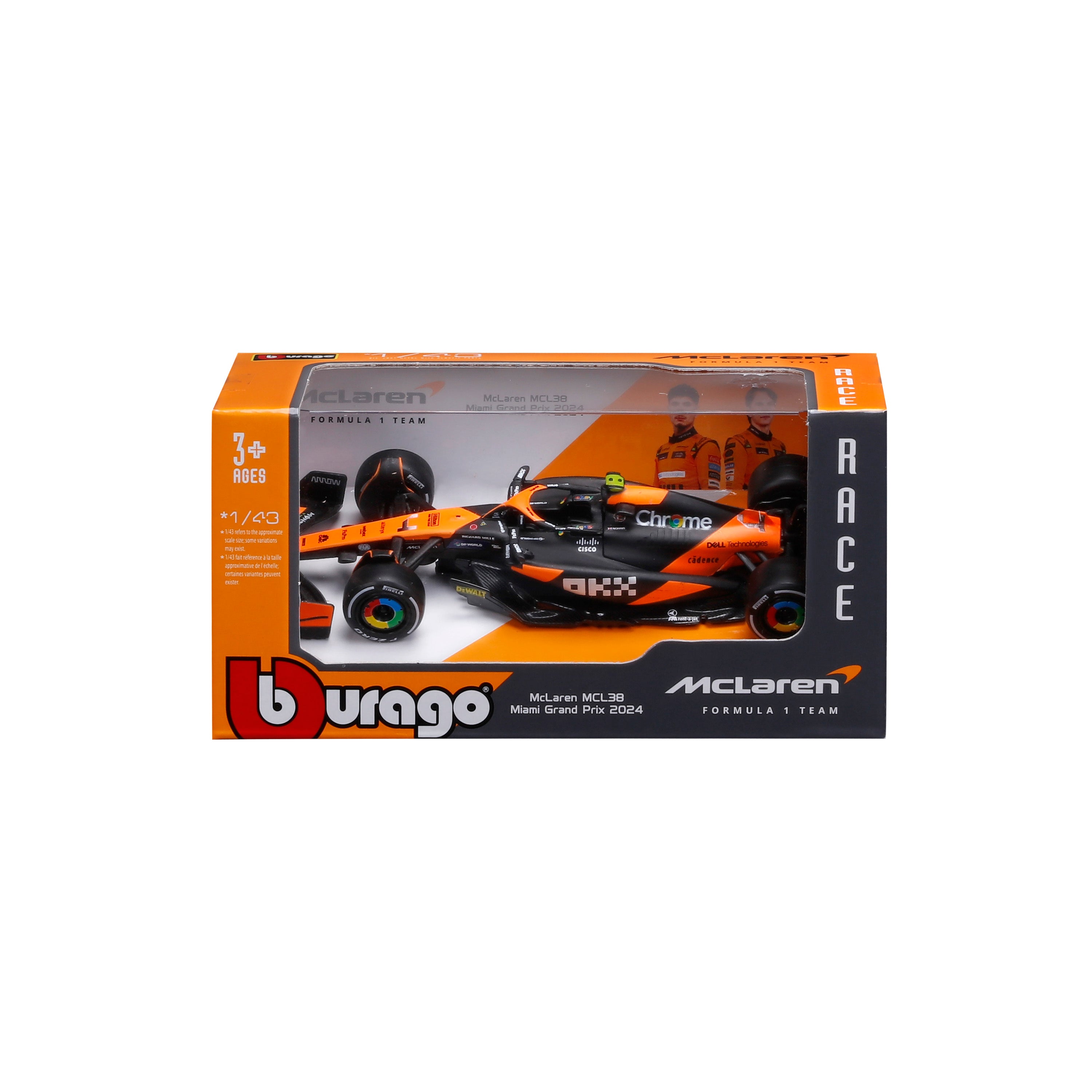 bburago-mclaren-mcl38-4-lando-norris-f1-2024-voiture-miniature-1-43 image 2