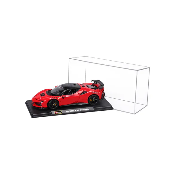 bburago-ferrari-sf90xx-1-24-rouge-avec-vitrine-exclusivit-web image 1