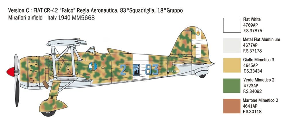 italeri-fiat-cr-42-falco-battle-of-britain-80th-kit-maquette-avion-1-48 image 6