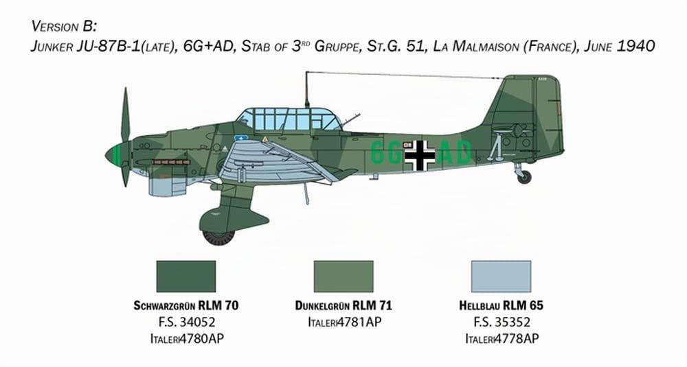 italeri-junkers-ju-87b-stuka-maquette-avion-1-72-monter image 5
