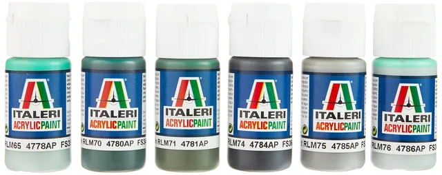 italeri-510000436-set-6-peintures-acryliques-avions-luftwaffe-wwii image 1