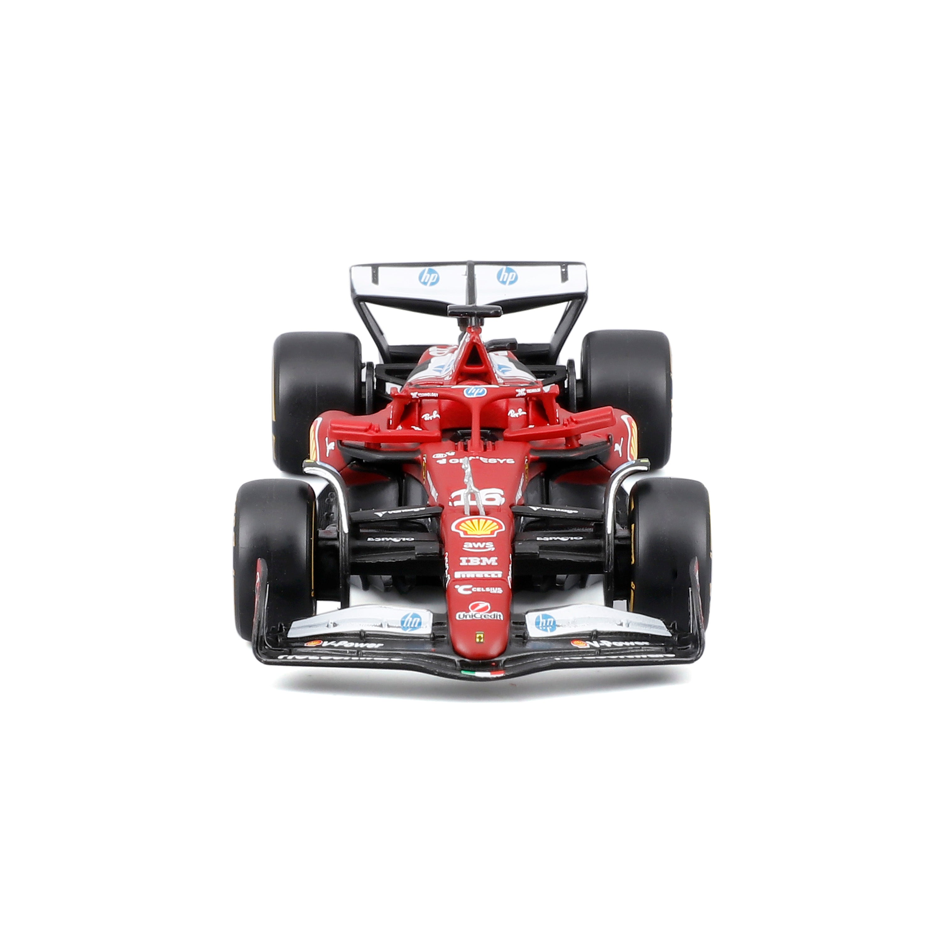 bburago-ferrari-sf-25-16-charles-leclerc-f1-2025-modellino-f1-miniature-diecast- image 3