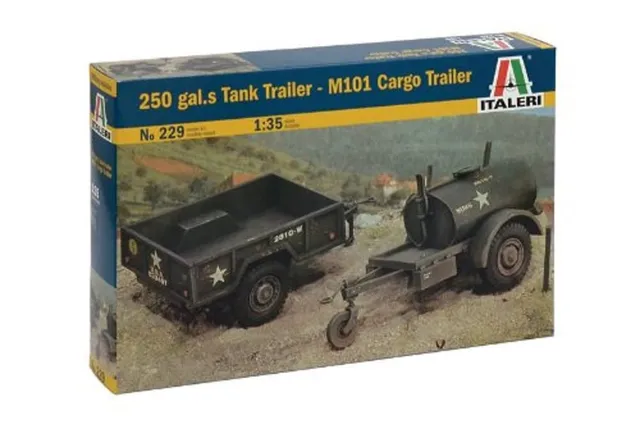 italeri-i229-remorques-m101-et-citerne-250-gallons-chelle-1-35 image 1