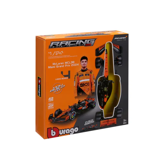 bburago-model-kit-mclaren-mcl38-2024-4-norris-kit-1-24-42-pi-ces image 1