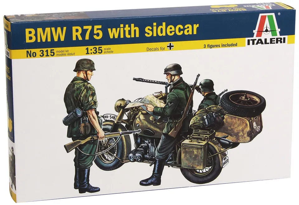 italeri-bmw-r75-avec-side-car-1-35-maquette-militaire-assembler image 1