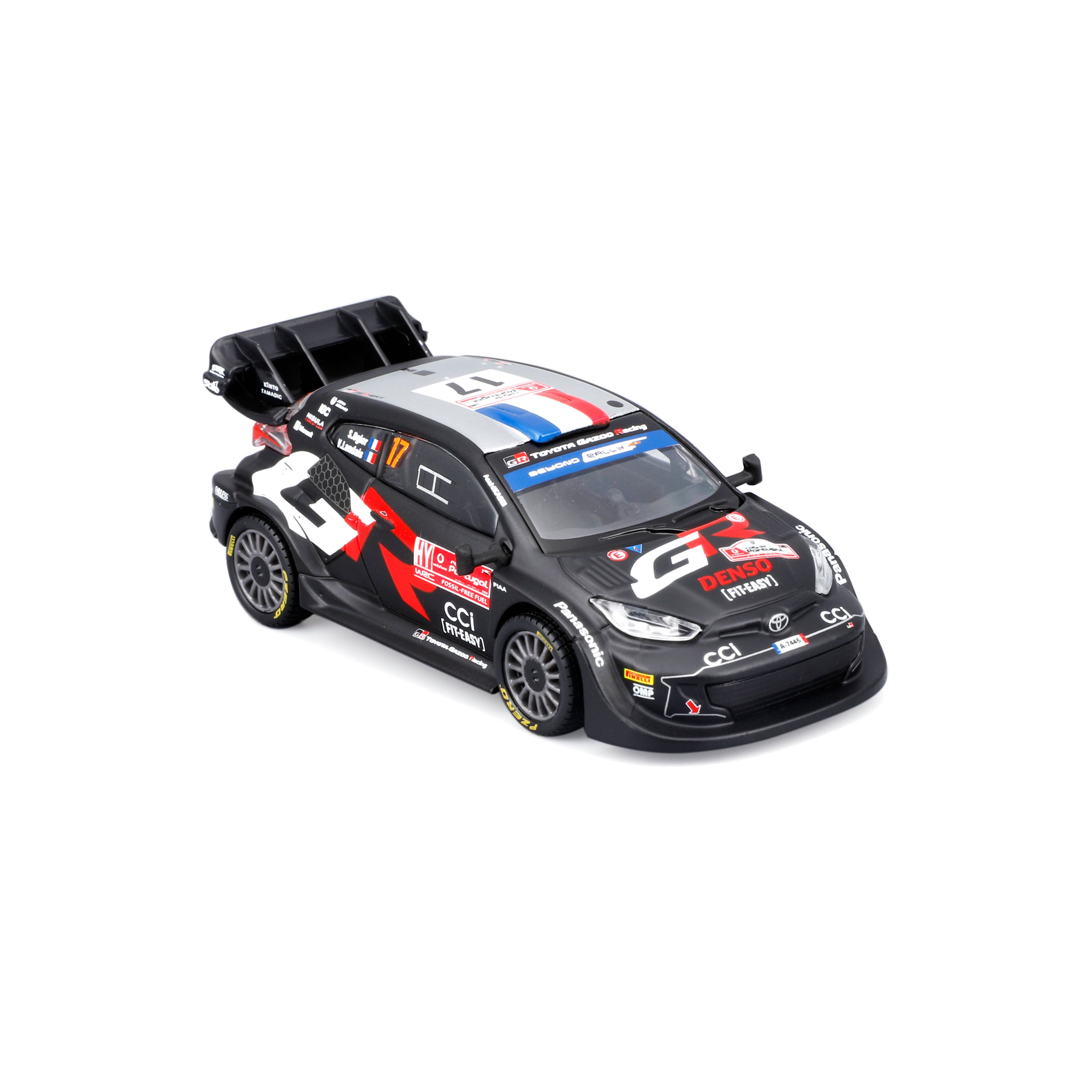 bburago-toyota-gr-yaris-rally-1-hybrid-17-ogier-maquette-1-43-avec-teca-d-exposi image 4