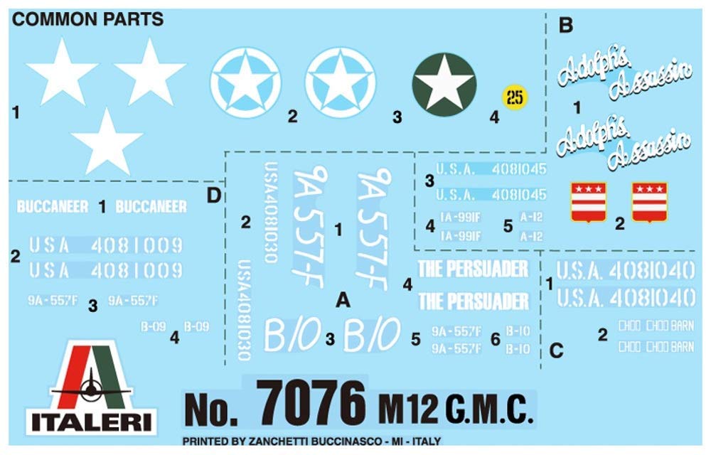 italeri-it7076-m12-gun-motor-carriage-kit-maquette-militaire image 6