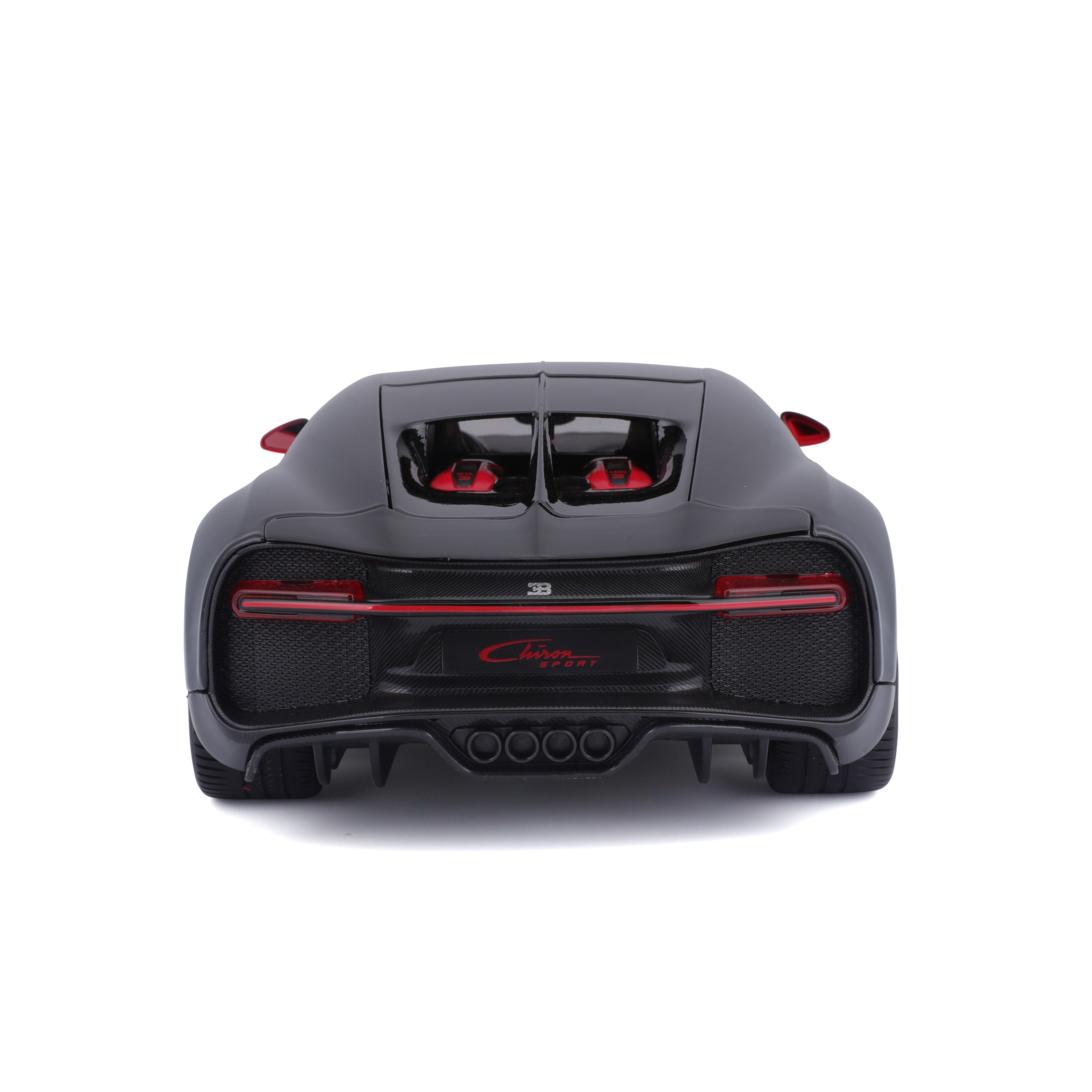 bburago-bugatti-chiron-sport-1-18-supercar-miniature-diecast-rouge-et-noir image 7