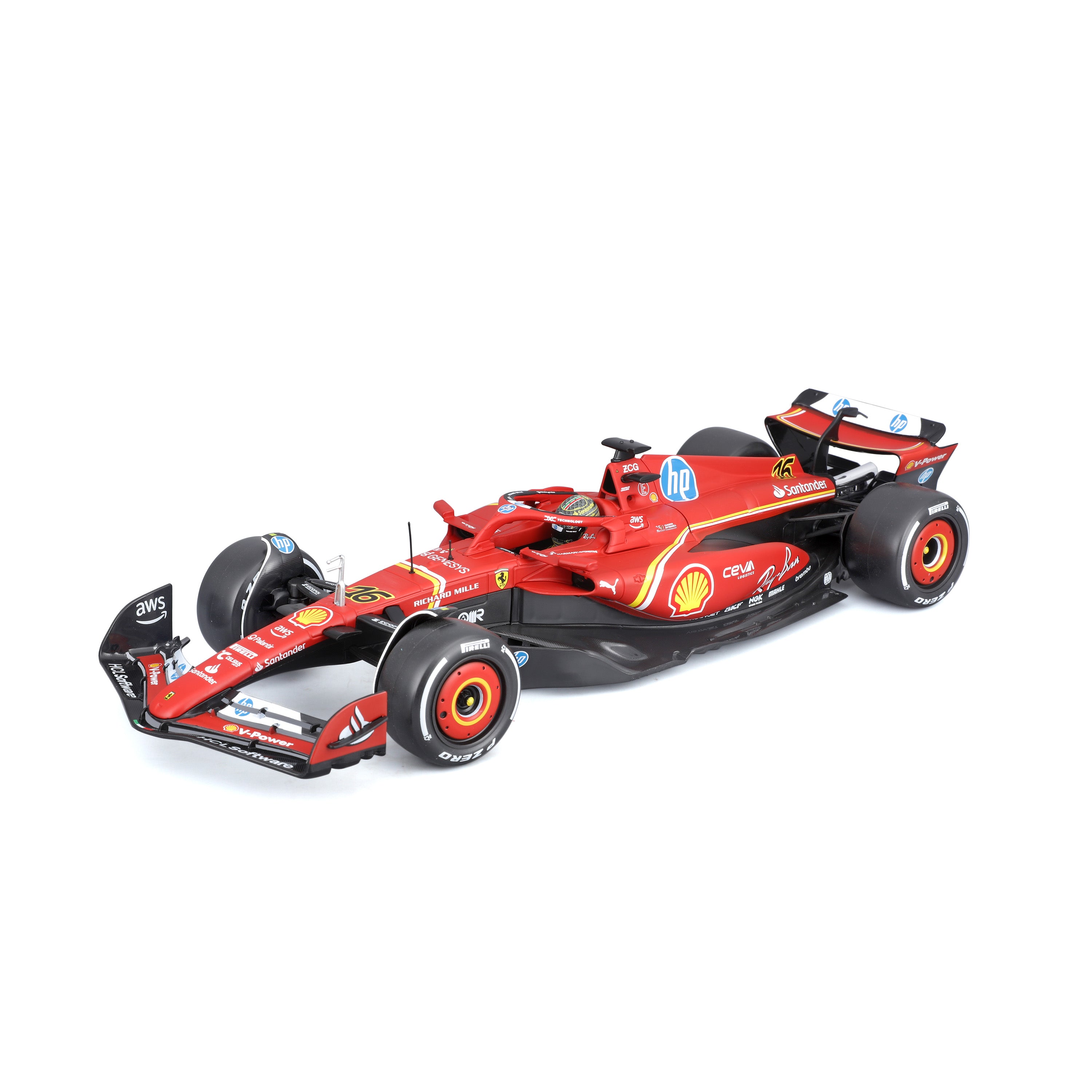 bburago-ferrari-sf-24-16-leclerc-maquette-1-18-vainqueur-gp-monza-2024 image 1