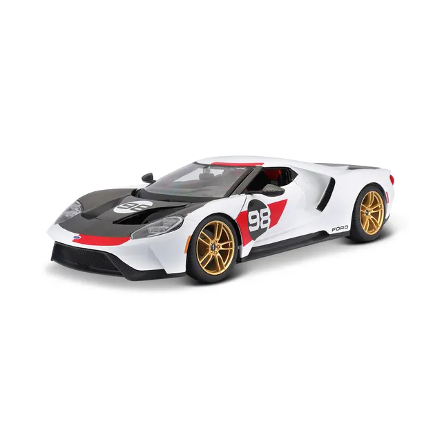 bburago-ford-gt-2021-heritage-edition-n-98-1-18-miniature-diecast image 1
