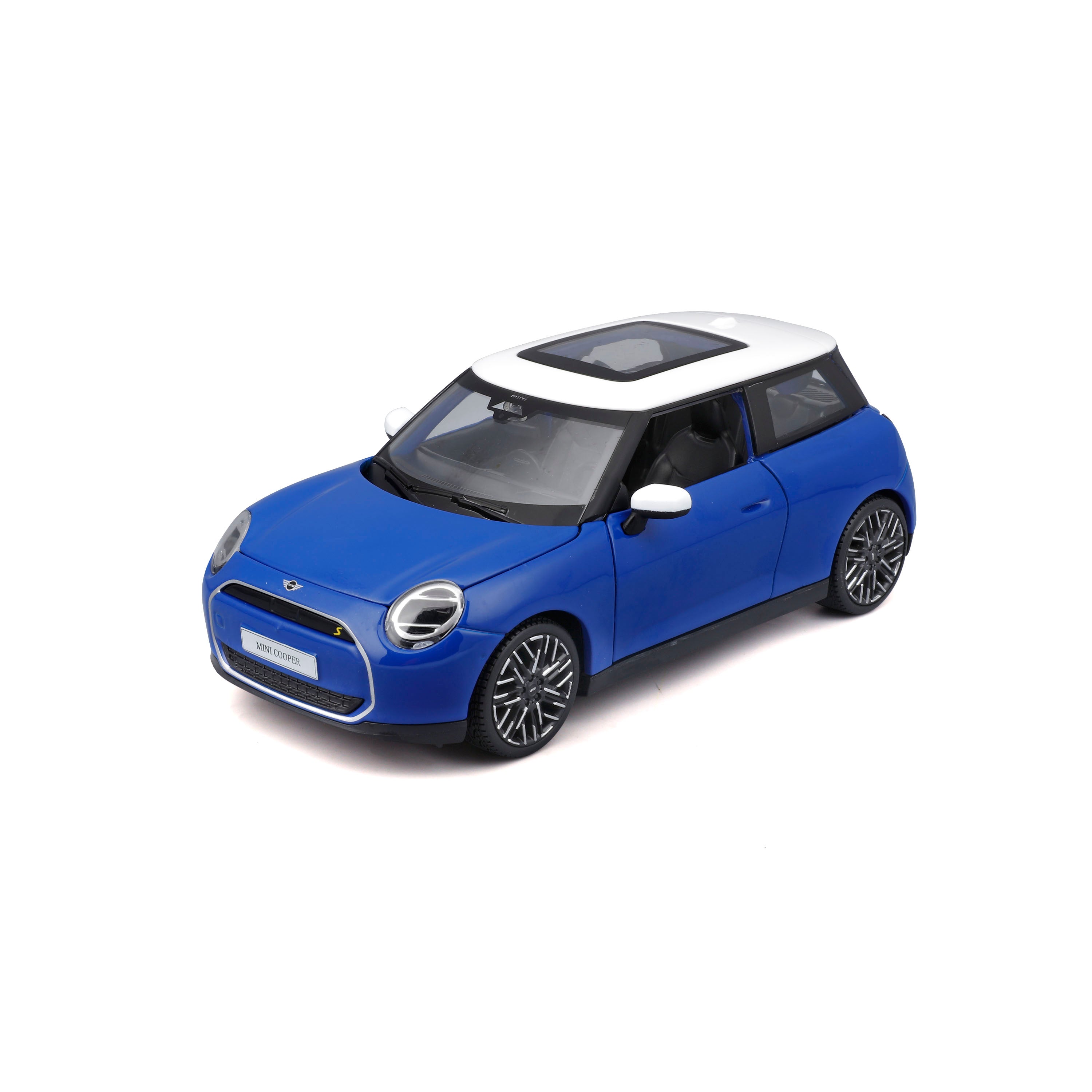maisto-mini-cooper-se-j01-1-24-street-fire-bleue image 1