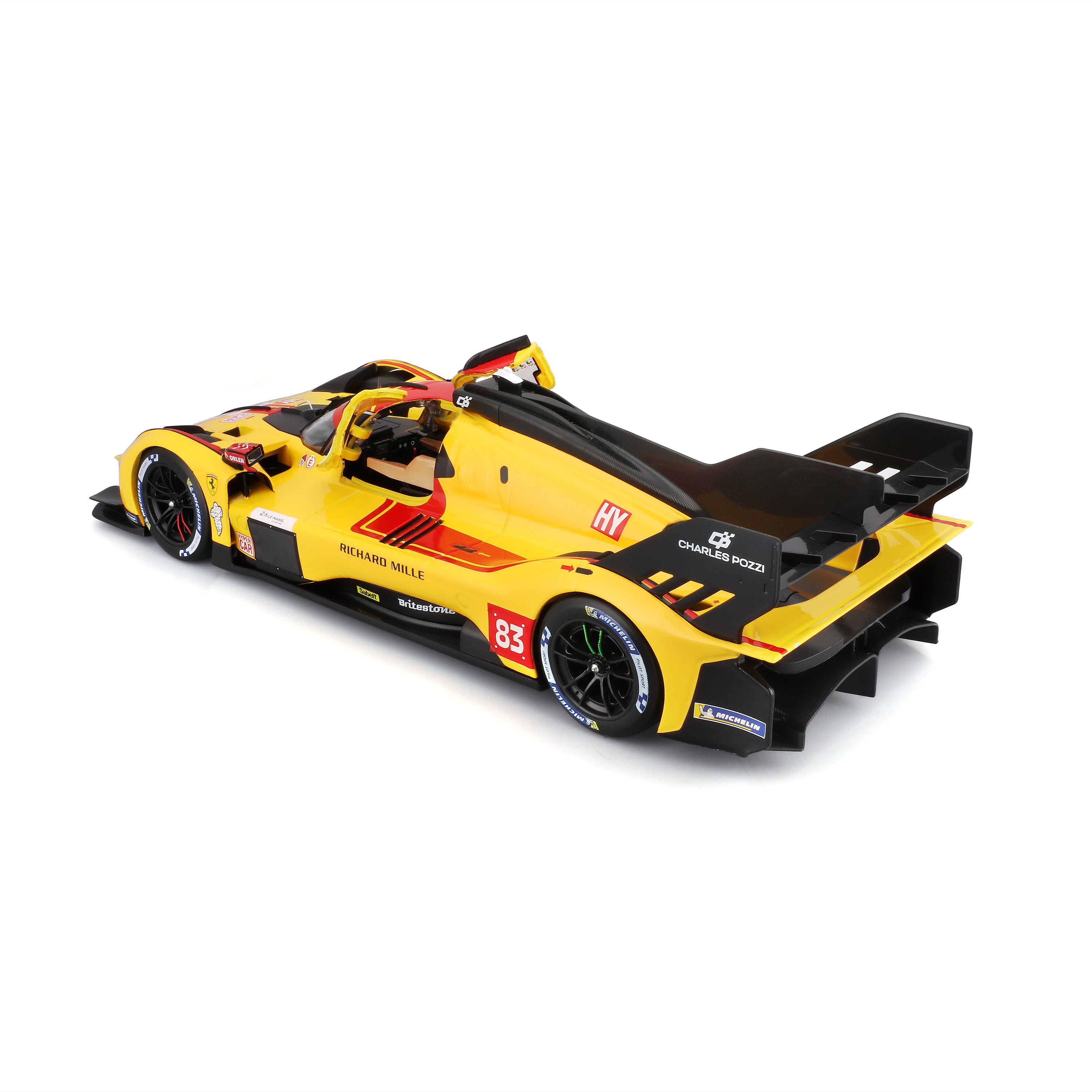 bburago-ferrari-499p-24h-lmh-hypercar-2025-n-83-miniature-1-18 image 5