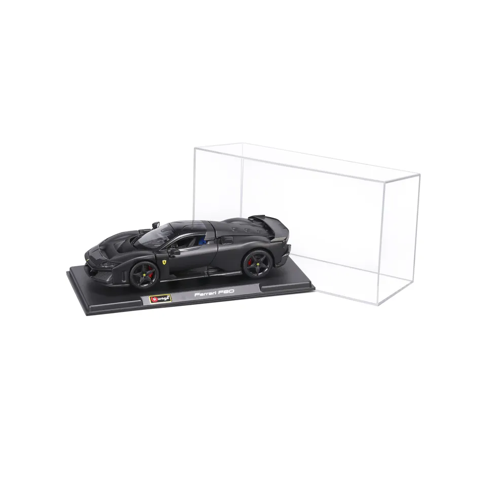 bburago-ferrari-f80-1-24-noir-mat-avec-vitrine-exclusivit-web image 1