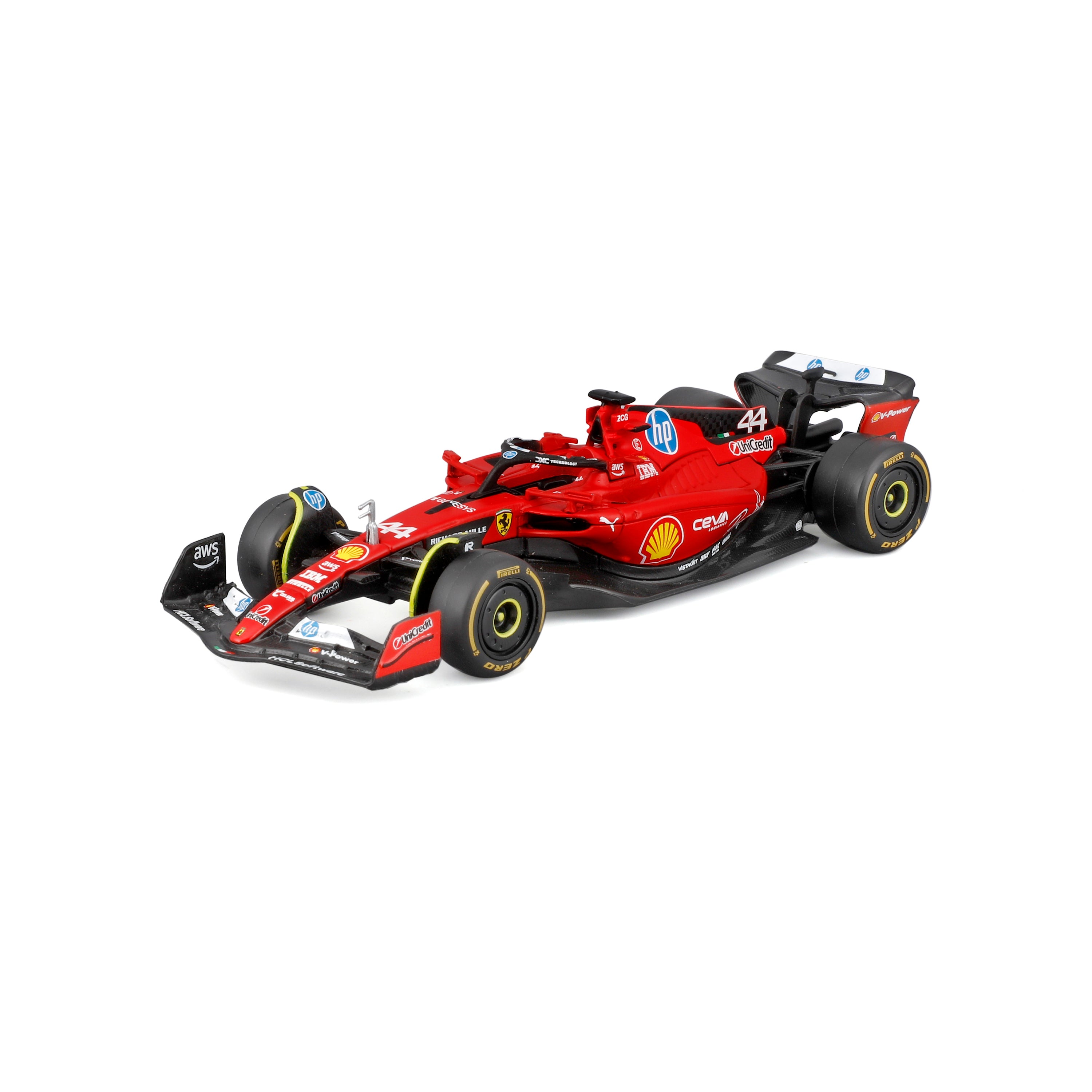 bburago-ferrari-sf-23-test-fiorano-44-lewis-hamilton-voiture-miniature-diecast-1 image 1