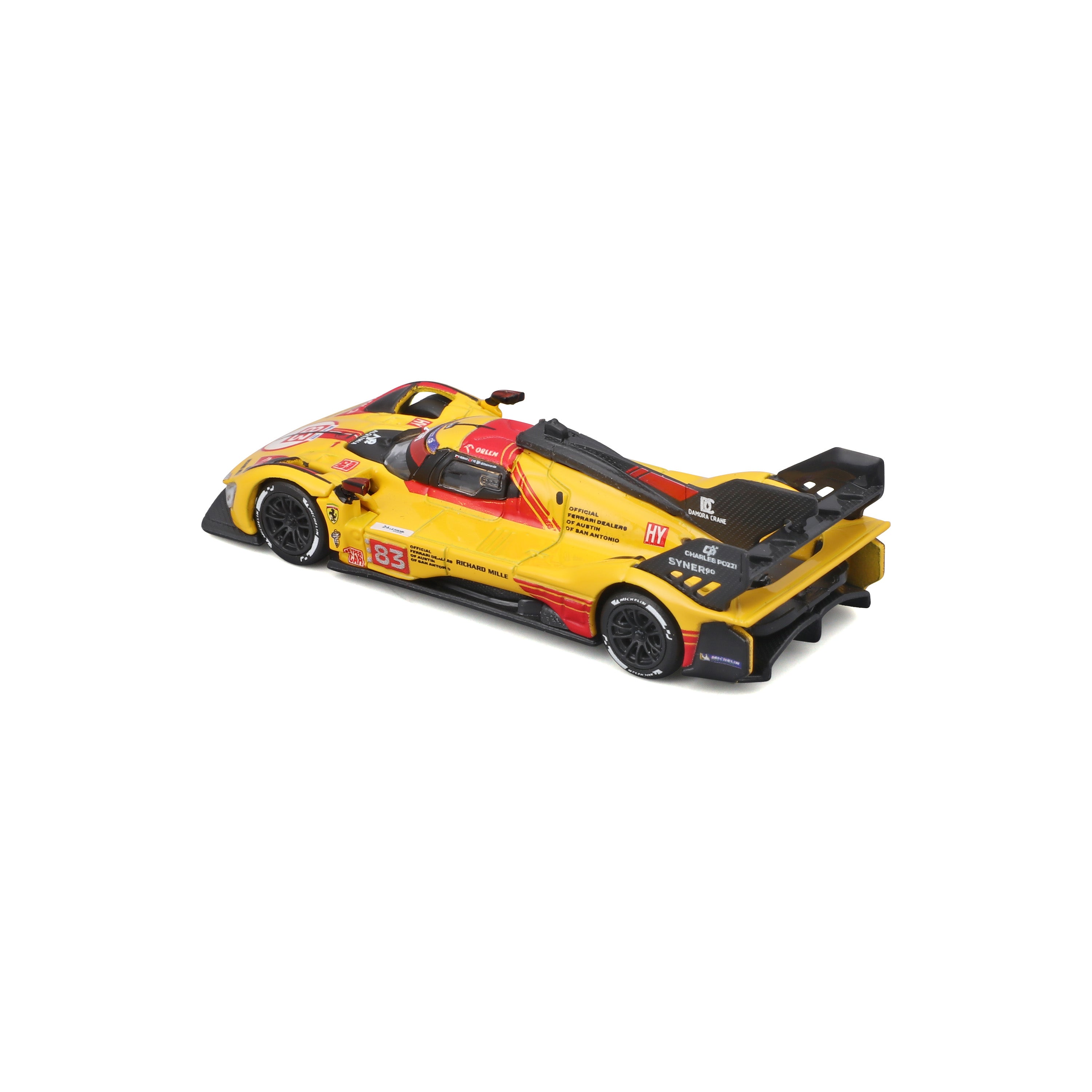 bburago-ferrari-499p-83-1-64-2024-voiture-miniature-diecast-avec-vitrine image 6