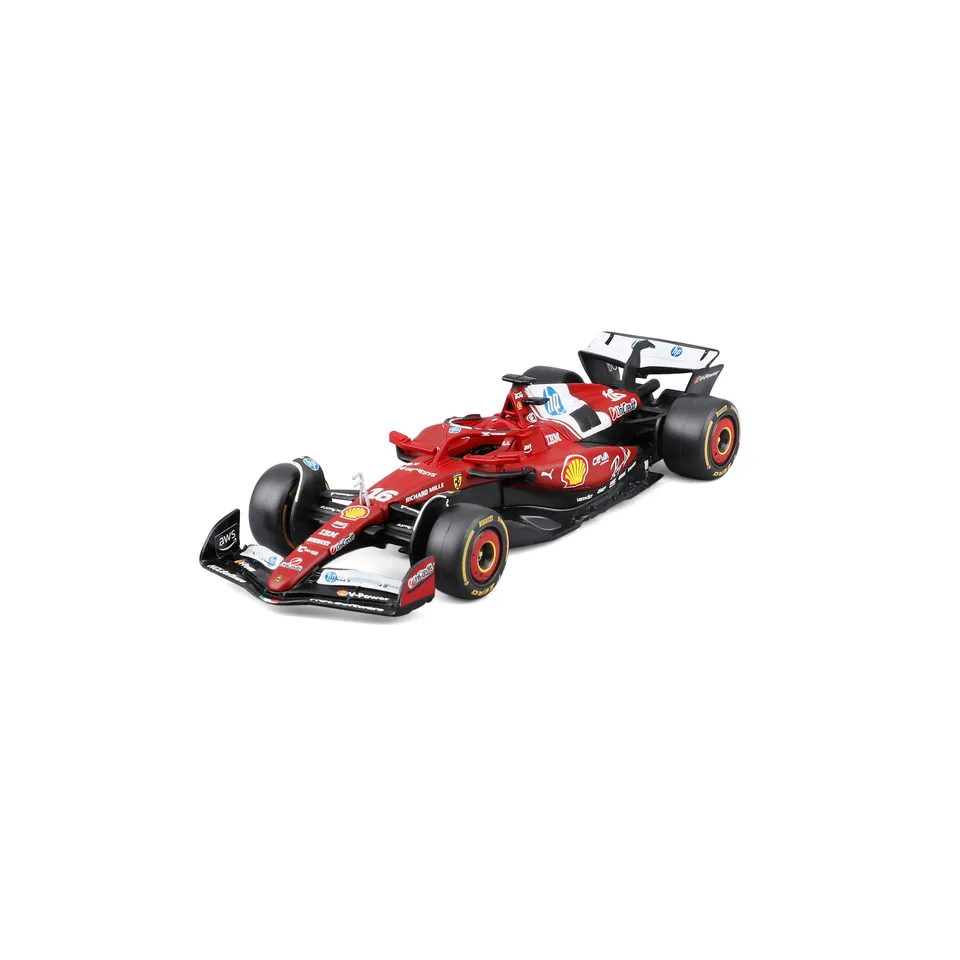bburago-ferrari-sf-25-16-charles-leclerc-f1-2025-modellino-f1-miniature-diecast- image 1