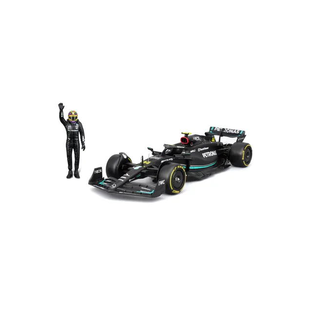 bburago-mercedes-w14-e-performance-44-hamilton-f1-2023-1-24-avec-pilote image 1