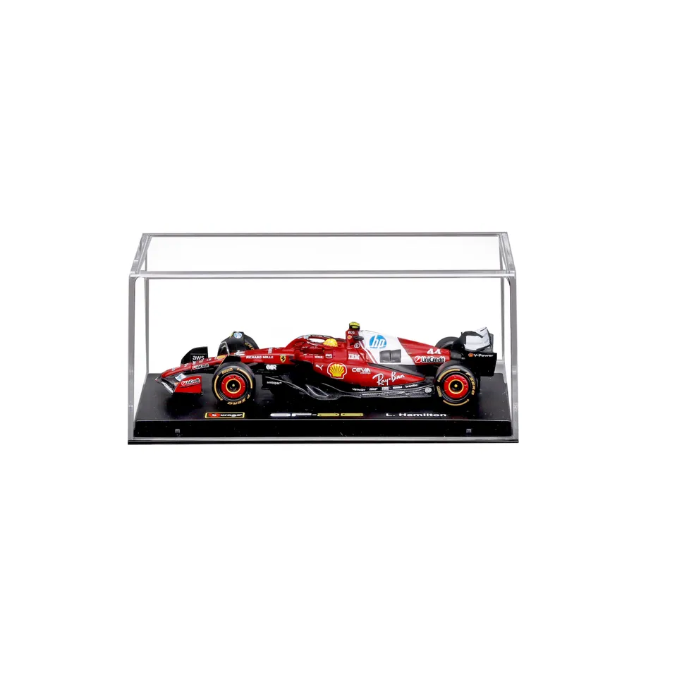 bburago-ferrari-sf-25-44-lewis-hamilton-f1-2025-1-43-avec-vitrine image 1
