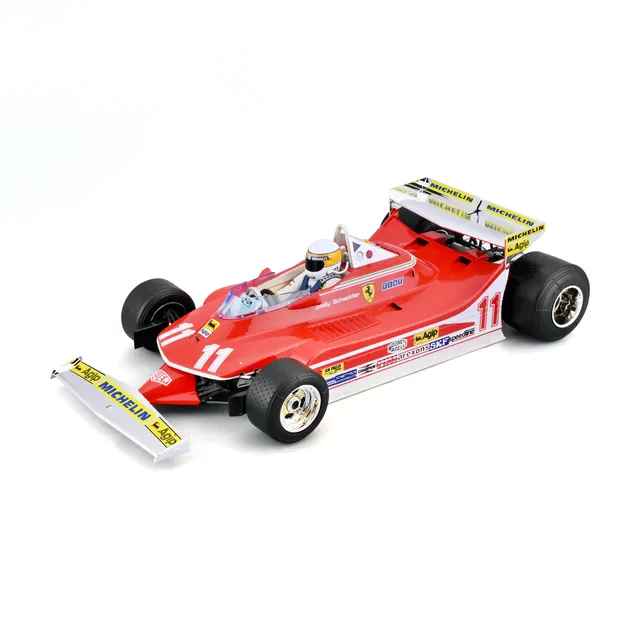 bburago-ferrari-312-t4-short-tail-11-scheckter-monaco-1979-1-18-avec-pilote image 1