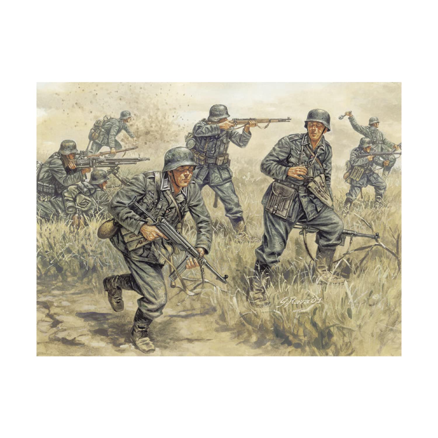 italeri-i6033-infanterie-allemande-maquette-figurines-1-72 image 1