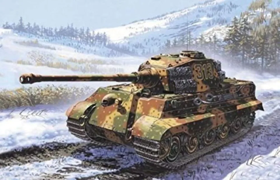 italeri-i7004-king-tiger-maquette-char-militaire-1-72 image 1