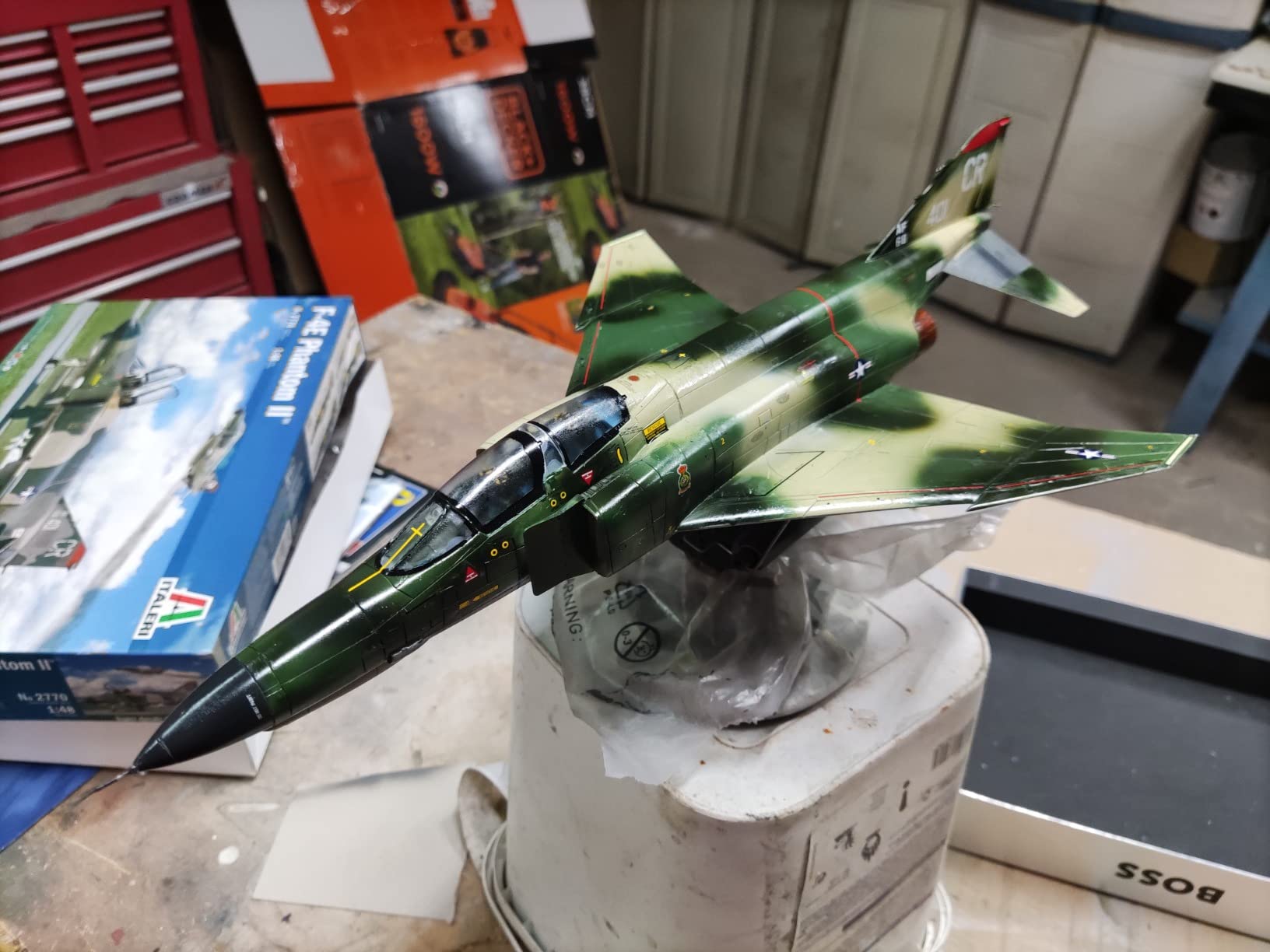 Détails cockpit au top