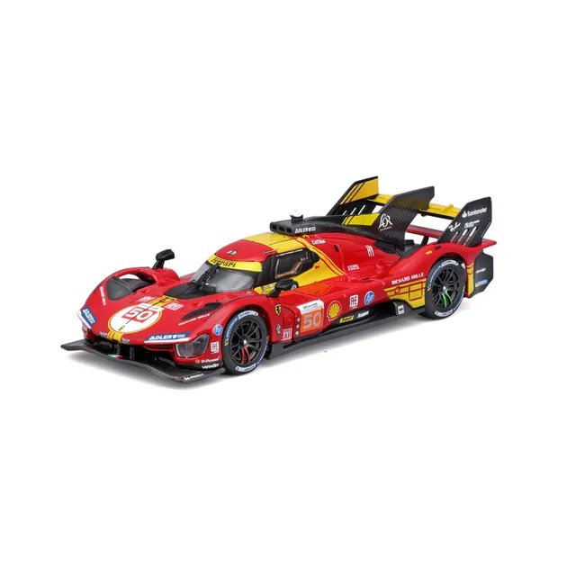 bburago-ferrari-499p-50-champion-le-mans-2024-1-43-avec-vitrine image 1