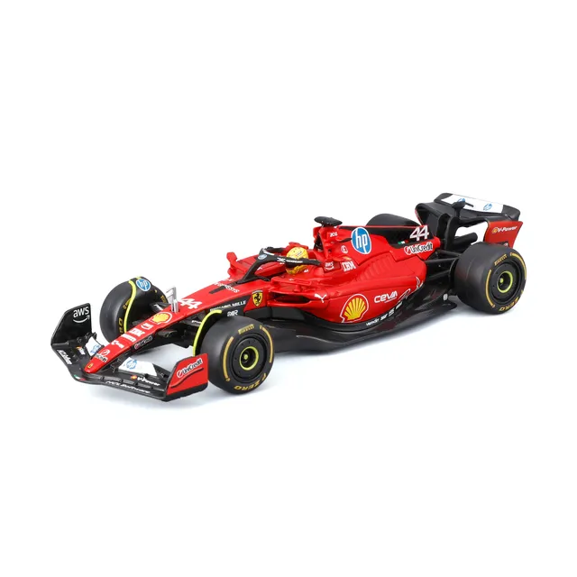 bburago-ferrari-sf-23-test-fiorano-hamilton-1-43-vitrine image 1