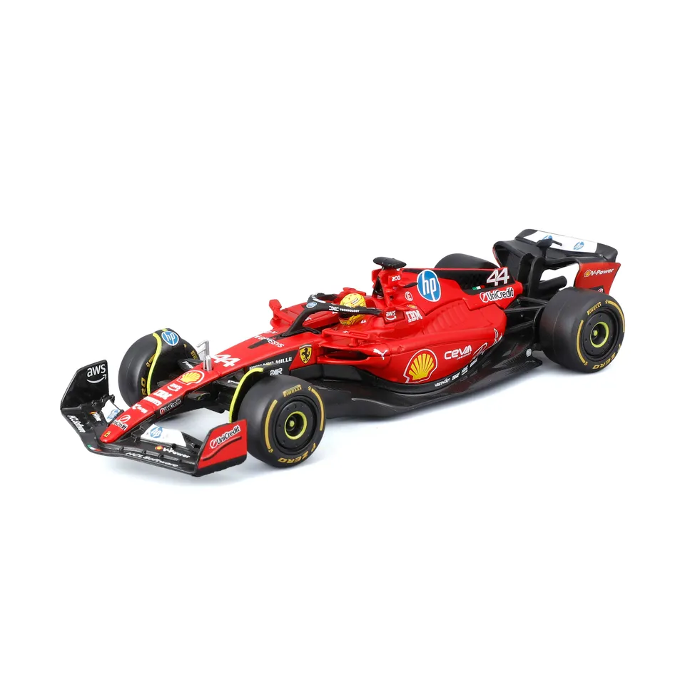bburago-ferrari-sf-23-test-fiorano-hamilton-1-43-vitrine image 1
