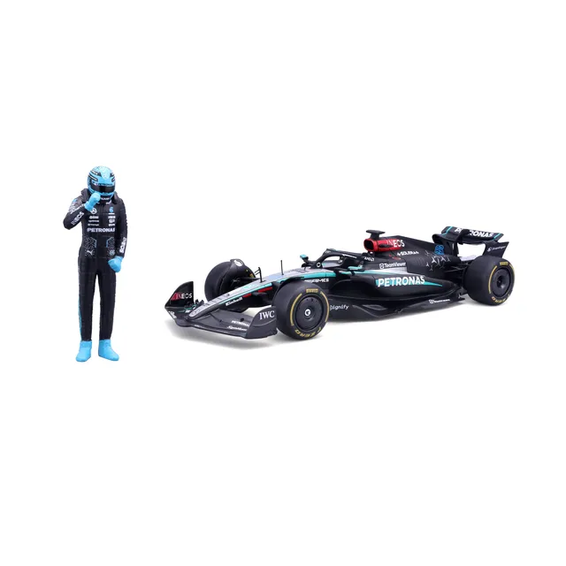 bburago-mercedes-amg-w15-e-performance-2024-63-russell-1-24-avec-pilote image 1