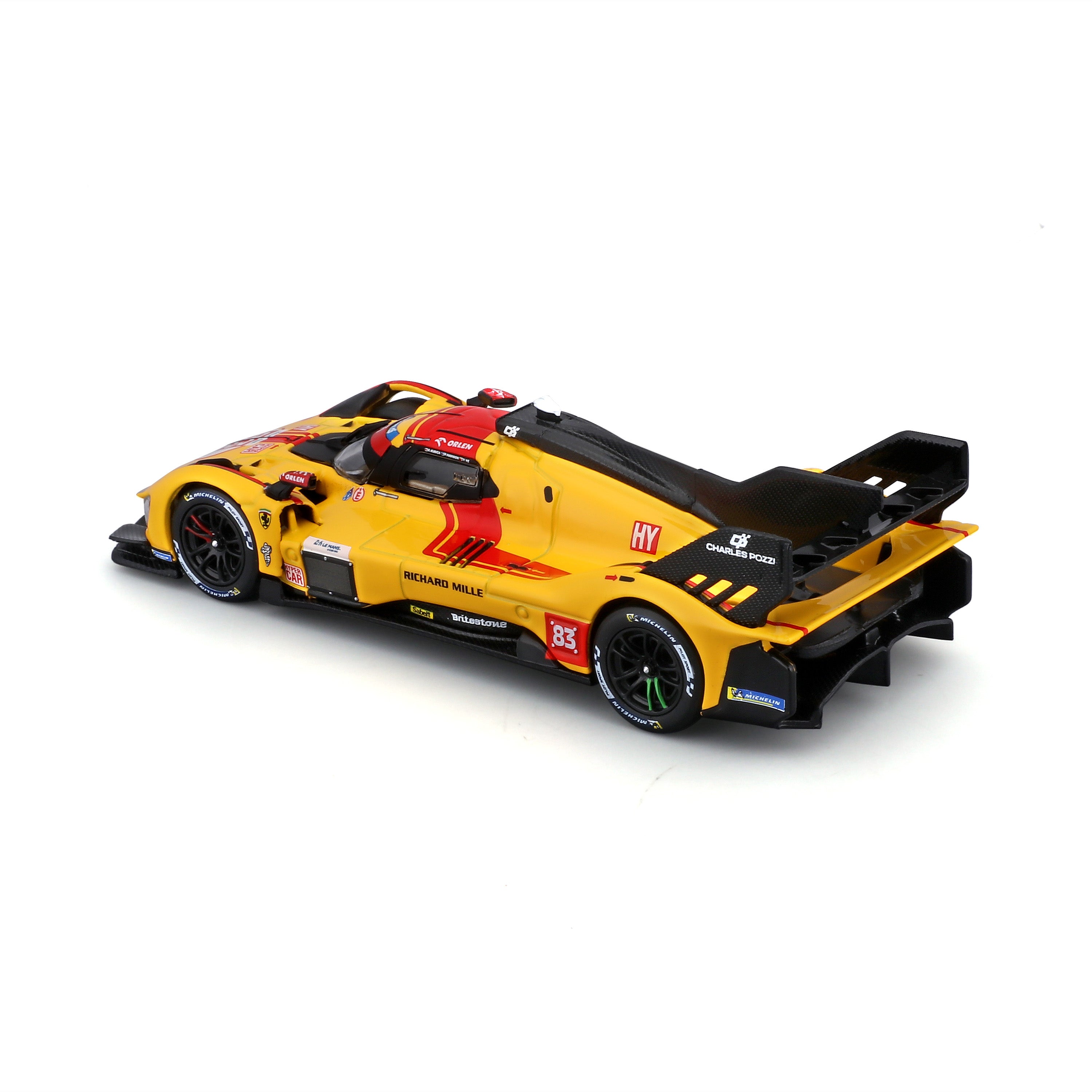 bburago-ferrari-499p-hypercar-83-2025-mod-le-1-43-avec-vitrine image 6
