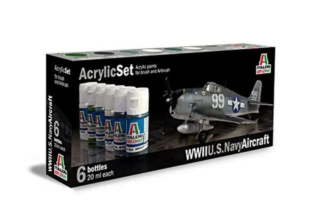 italeri-510000439-set-peinture-acrylique-wwii-us-navy-avion image 1
